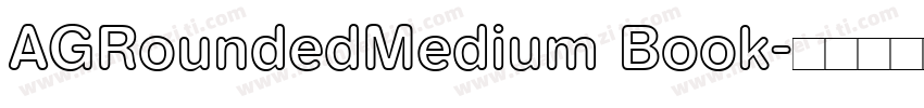 AGRoundedMedium Book字体转换
